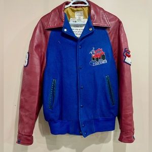 VINTAGE LEATHER WOOL VARSITY JACKET